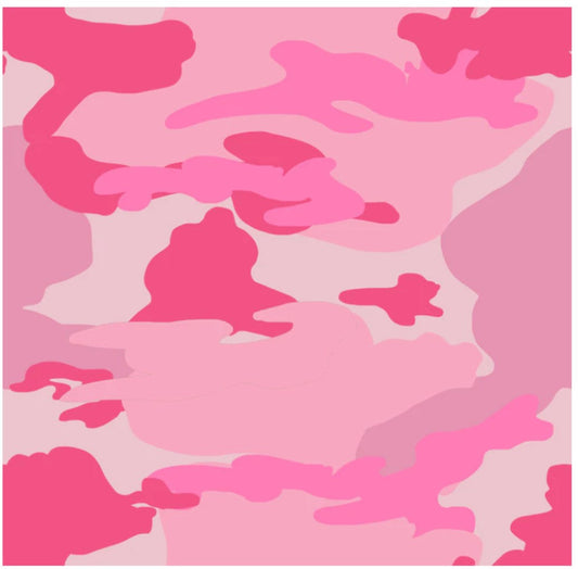 Homefront Girl Military Pink Camo Sykel Cotton Fabric