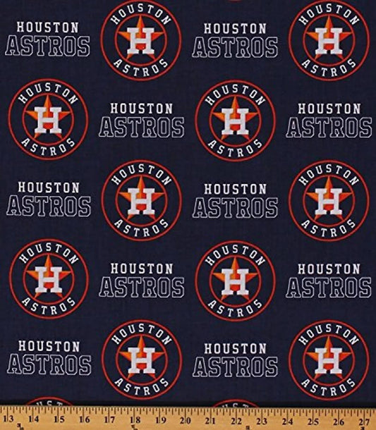 Houston Astros MLB Baseball 58" Fabric Traditions Cotton Fabric MLB-6682B