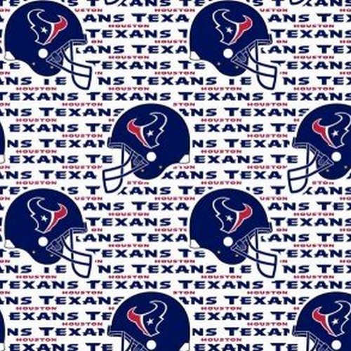 (SOLD PER BOLT) Houston Texans NFL Football Fabric Traditions Cotton Fabric NFL-6188W-FB