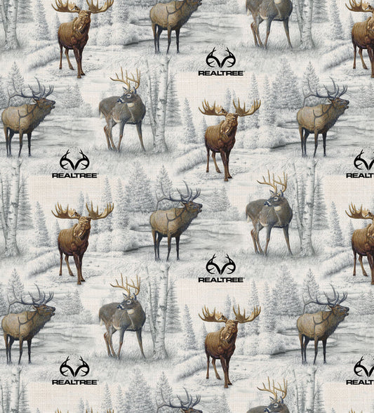 Realtree Pencil Painting Sykel Enterprises Cotton Fabric SYK-10537