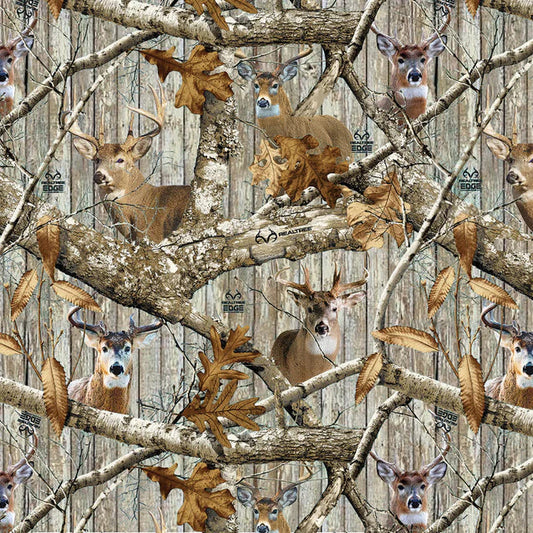 Realtree Plank Branches Sykel Enterprises Cotton Fabric SYK-10521