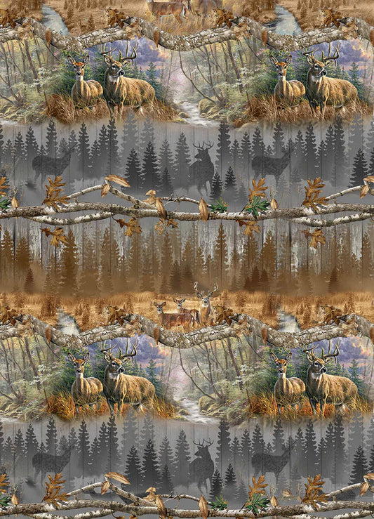 Realtree Plank Stripe Sykel Enterprises Cotton Fabric SYK-10522